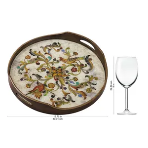 Premium Handmade Bread <b>Basket</b> <b>Tray</b> for Luxury Restaurant Dining Experience Elegant Decorative <b>Tray</b> with Antique Gold Hammered - Product Image 1