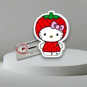 Palette personnalisable carrée magnétique en acrylique, motif Hello Kitty fraise, papillon/diamant, écologique, pour extensions de cils - Product Image 1