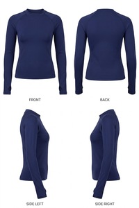 Maillot de surf à manches longues pour homme, col rond, sublimation personnalisée, OEM, haut d'entraînement sportif, Rash Guard MMA BJJ - Product Image 4