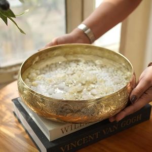 Handmade Oriental <b>Metal</b> <b>Bowl</b> With Polished Finish For Wedding Decoration - Product Image 3