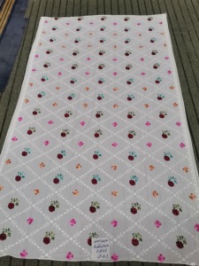 Pañuelo Hijab Largo de Chifón para Mujer, Estilo Africano, Color Rojo, Ligero, Transpirable, con Patrón Geométrico, de Algodón Voile, para Todas las Temporadas - Product Image 2