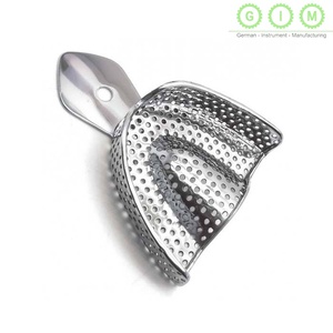 Juego de Bandejas de Impresión Dental Profesionales de Primera Calidad, Reutilizables, de Acero Inoxidable Perforado, para Impresiones Precisas - Product Image 2