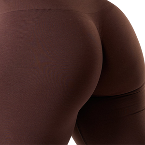 Leggings Deportivos de Cintura Ultra Alta para Mujer, Sin Costuras, con Efecto Scrunch, Color Espresso, Alta Elasticidad, para Yoga, Gimnasio, Fitness, Control de Abdomen, Ropa Deportiva, Ajuste Profesional - Product Image 5