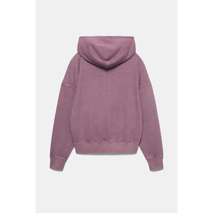 Sudadera con Capucha para Mujer, Color Rosa Claro, Cómoda, de Felpa, Perfecta para Invierno, de Algodón Orgánico Clásico, Color Rosa Deslavado, Corte Holgado y Relajado - Product Image 6