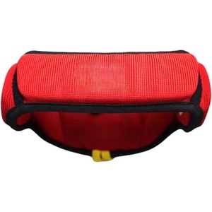 Red Knitted Football Sweatband Heavyweight Neoprene Solid Color Universal Fit Sports - Product Image 1