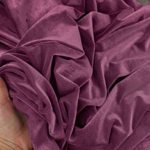 Tissu en velours de polyester tissé 100% 43/44" 130GSM, matériau uni moderne de luxe pour costumes pour hommes, robes de mariée et vêtements pour filles - Product Image 6