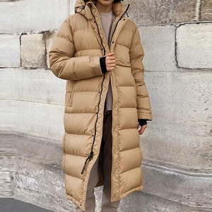 Veste longue matelassée personnalisée pour femmes et filles, manches longues, vestes féminines, vente en gros OEM, vestes longues respirantes - Product Image 3