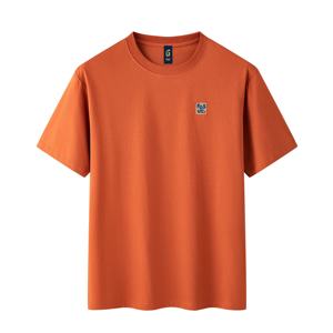 เสื้อยืดผู้ชายคุณภาพสูง OEM พิมพ์ลายโลโก้แบรนด์ตามสั่งด้วยเทคนิคซิลค์สกรีน ผ้าฝ้าย 100% คอกลม สไตล์ลำลอง ขายส่ง B2B ผ้าคอร์ดูรอย ปักตัวอักษร - Product Image 5