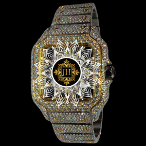 Indian Exporter Custom Logo Moissanite Diamond Quartz Watch OEM ODM Luxury <b>Wristwatch</b> Manufacturer Supply Available For Sale - Product Image 1