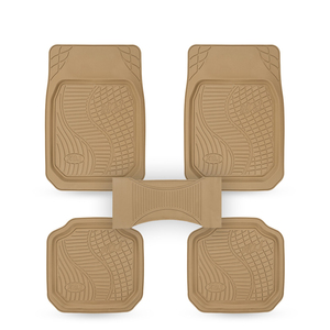 Roadpower (RP-RBR-1515) Universal All-Weather Heavy Duty <b>Rubber</b> Built Car <b>Floor</b> Mats With Deep Tread Pattern & Easy to Clean - Product Image 1