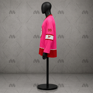 Nouveau maillot de hockey sur glace en polyester imprimé et surpiqué, uniforme d'équipe unisexe, vêtements de sport respirants, logo d'équipe personnalisé, manches en mesh - Product Image 5