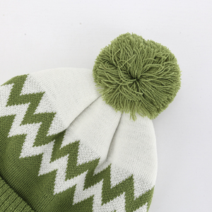 Wholesale Wool Blend Custom Printed Logo Winter Beanie <b>Hat</b> Jacquard Breathable Waterproof Casual Knit Skull <b>Cap</b> Factory Price - Product Image 4