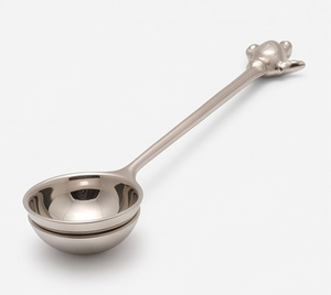 Cuillère doseuse en acier inoxydable, cuillère en métal résistante à la chaleur avec poignée décorative pour la cuisine, ustensiles de cuisine élégants et articles de table - Product Image 5