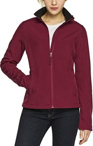 Chaqueta Softshell para Mujer, Resistente al Viento, Tejido Transpirable, Ajuste Cómodo, Diseño Ligero, para Senderismo, Ropa de Exterior Premium - Product Image 6