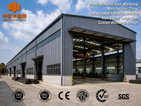 Fabricant d'ateliers en acier préfabriqués en Chine, bâtiments métalliques préfabriqués, grande portée, conception personnalisée, usage intensif