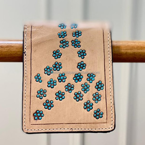 กระเป๋าสตางค์หนังวัวผู้ชายแบบยาวมีซิปกระเป๋าใส่บัตรเครดิตหนังวัวแท้ - Product Image 3