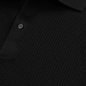 Camiseta de Manga Corta para Hombre RELEVO INDUSTRIES, Color Sólido, 100% Algodón Tejido, Casual, Azul Marino con Ribete Blanco en Cuello y Puños, 220g - Product Image 2