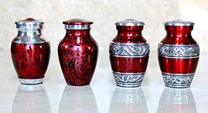 Refined Heritage Aluminum <b>Keepsake</b> Cremation Urn <b>Memorial</b> Tribute Holder Designed With Durable Decorative Closure Style - Product Image 6
