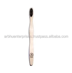 Brosse à dents en bambou à poils souples, biodégradable, en bois naturel, logo personnalisé - Product Image 4