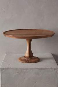 Support à gâteau en bois massif artisanal pour la décoration de table de dessert de fête, style vintage et durabilité longue durée - Product Image 4