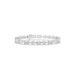 14.00 Carat Lab Grown Diamond Bracelet 14K/10K <b>Solid</b> <b>Gold</b> <b>Gold</b> Brilliant Cut IGI Certified Engagement Wedding Special Occasions - Product Image 4