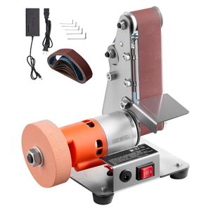 Mini Levigatrice a Nastro a 7 Velocità Regolabili 3-in-1 Avanti/Indietro, Nastro Abrasivo 13''x1.2'', Mola Lucidante 2.75'', Levigatrici a Nastro - Product Image 1