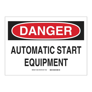 Panneau de signalisation de sécurité réfléchissant en ABS pour équipement de démarrage automatique - Zones de travail industrielles - Product Image 3