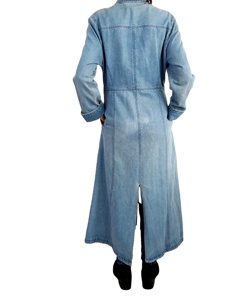 Robe en Jean matelassé pour femmes, imperméable, nouvelle collection, grande taille, bon marché, vêtements d'hiver, vente en gros - Product Image 4
