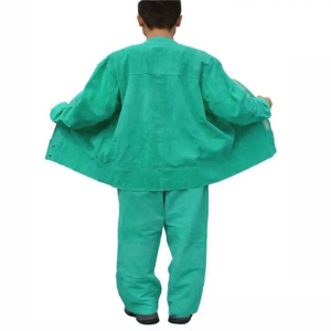 Traje de Soldadura de Cuero Vacuno de Primera Calidad, Protección Corporal Industrial, Resistente al Calor, para Soldadores - Product Image 4