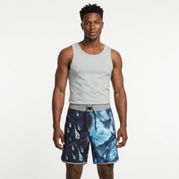 Shorts de bain pour hommes, unis, écologiques, respirants, séchage rapide, taille mi-haute, taille élastique, décontractés