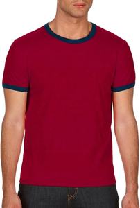 เสื้อยืดแขนสั้นสำหรับผู้ชายแบบลำลองอัจฉริยะ, เสื้อยืดผ้าฝ้ายถัก100% 180กรัมออกแบบให้มีน้ำหนักสีทึบ - Product Image 6