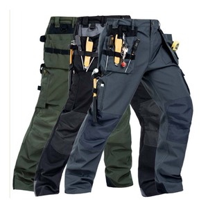 Pantalons de travail réfléchissants de sécurité en gros, haute visibilité, légers, 100% polyester, respirants, pour le travail en extérieur - Product Image 6