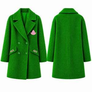 Alfa Griega Personalizada |   Ropa de la Hermandad AKA, Chaqueta de Plumón Plegable Bordada para Mujer, Blazer, Abrigo Largo de Punto - Product Image 4