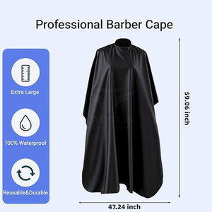 Cape de coupe de cheveux confortable pour salon professionnel et barbier, idéale pour le coiffage, le toilettage et les soins capillaires - Product Image 2