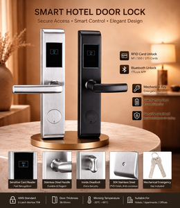 <b>Smart</b> Bluetooth Hotel Door <b>Lock</b> FDHL-M800-S-BLE TTLock RFID Slim <b>Lock</b> for Hotel Apartment Office by Fox Domotics - Product Image 5