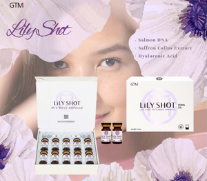 Ampoule GTM LILY SHOT Skin Booster à l'extrait de safran, PDRN, HA, acide hyaluronique, hydratation, apaisement, éclat, soin coréen pour la peau - Product Image 5