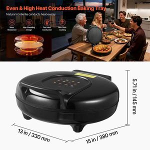 Four à pizza barbecue avec revêtement antiadhésif pour griller et cuire les pizzas - Product Image 4