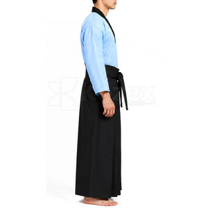 Hakama d'arts martiaux personnalisé avec logo frontal, séchage rapide et respirant, tissu 100% coton pour l'entraînement quotidien et la compétition - Product Image 3