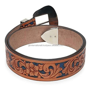 เข็มขัดคาวบอยแบบตะวันตกสั่งทำขายส่ง พร้อมหัวเข็มขัดลายแกะสลักสำหรับผู้ชายและผู้หญิง ชุดหัวเข็มขัดดีไซน์เนอร์สามชิ้น - Product Image 2