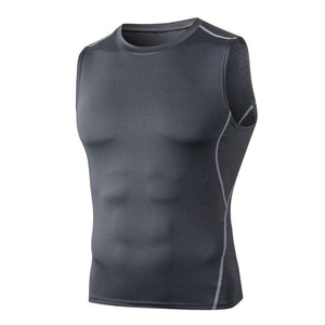 <b>Mens</b> Muscle Tank Top Quick Dry Sleeveless Gym <b>Vest</b> Custom Logo Sportswear ODM Supplier Wholesale Breathable Spandex/Polyester - Product Image 3
