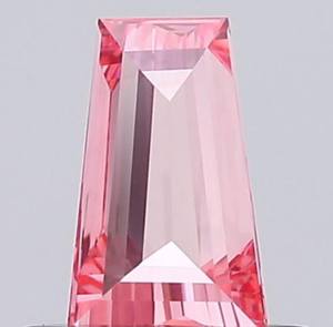 Diamante de color rosa intenso de fantasía, cultivado en laboratorio, 1.02CT, corte trapezoidal, suelto, CVD, pulido a mano, para anillos, para la fabricación de joyas. - Product Image 2