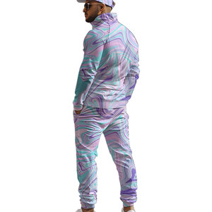 Ensemble de vêtements pour homme, ensemble décontracté en deux pièces, vêtements de rue confortables, hiver, respirant, coupe-vent, léger, t-shirt - Product Image 2