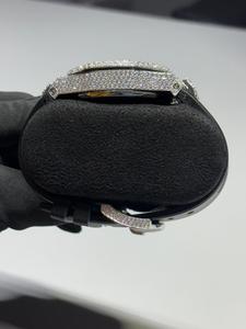 Reloj Infinity Gems R& Moissanite con Cuarzo Tallado, 41 mm, Correa de 20 mm, Resistente al Agua, Estilo Hip-Hop, Reloj de Lujo para Hombre/Mujer/Unisex - Product Image 4