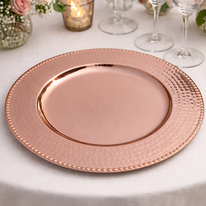 Assiette de présentation antique, Assiette de présentation vintage, Assiette de présentation embossée, Assiette de présentation à bord perlé, Assiette de présentation baroque - Product Image 1