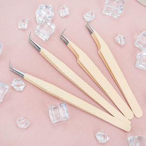 Pinzas de Precisión para Pestañas DANTRIC IMPLANTS AF-742, Acero Inoxidable, Punta Lisa, Herramienta de Belleza Duradera para Cejas, 10 mm - Product Image 1