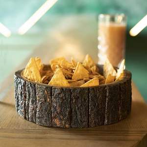 Tazón de madera de mango con corteza de árbol, tamaño mediano, 7.5 pulgadas de diámetro x 2 pulgadas de altura, tazón individual, 500 ml - Product Image 4