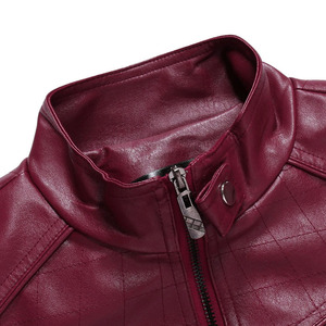Full Zipper <b>Men</b> Front Two Pockets <b>Leather</b> <b>Jacket</b> for <b>Men</b> Fully Customized Genuine Cowhide Buffalo <b>Men</b> <b>Leather</b> <b>Jackets</b> - Product Image 3