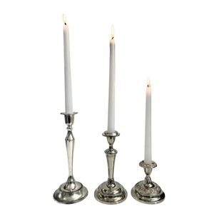 Vintage <b>Silver</b> <b>Candlestick</b> Holder Set of 3 Antique Metal Candle Stand Wholesale <b>Candlestick</b> for Wedding Table Decoration - Product Image 1