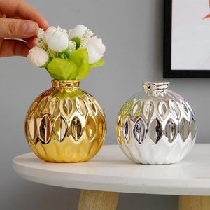 Golden Ceramic <b>Mini</b> Ornament Porcelain Statue Figurine Decorative Photo Prop for Home Office Decor - Product Image 3