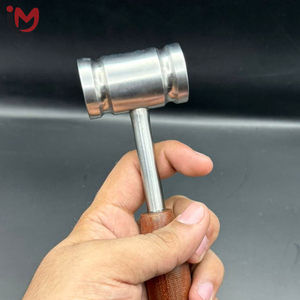 Maillet chirurgical orthopédique en acier inoxydable avec manche en bois, instrument manuel de classe I - Product Image 2